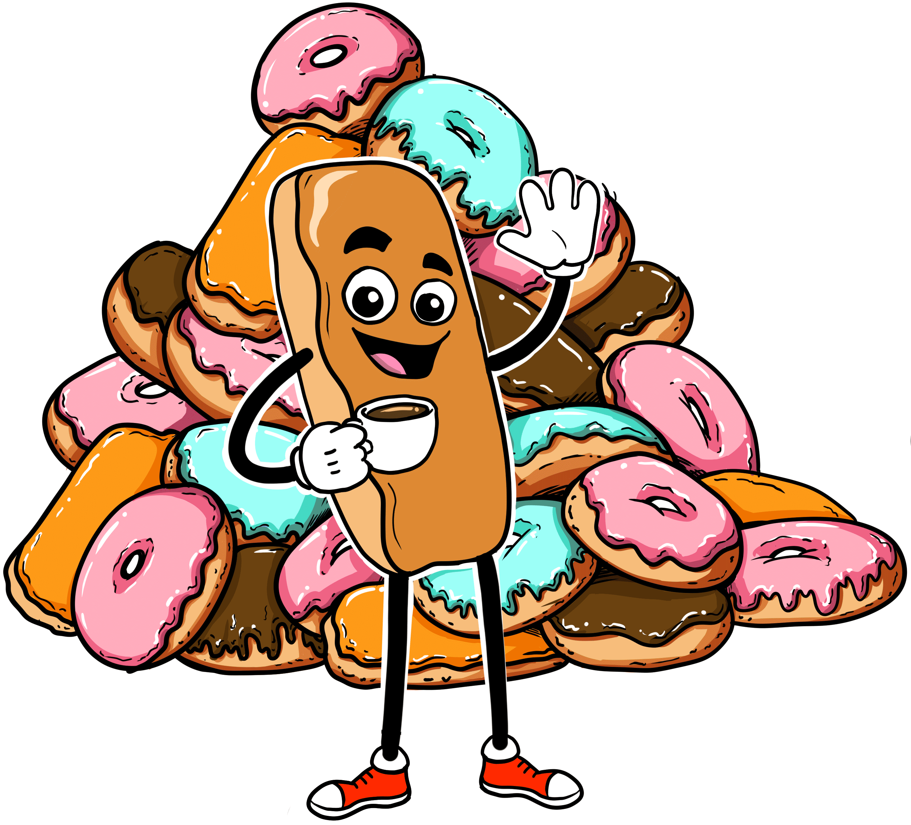 Mr. Maple with donuts